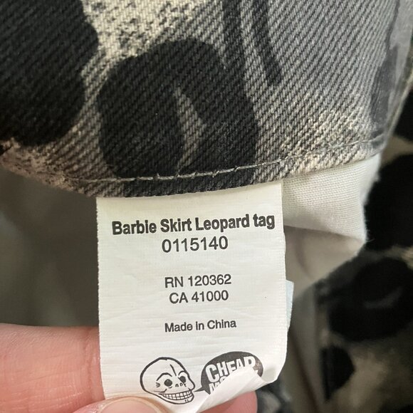 Cheap Monday Barbie Mini Skirt Womens S Leopard Print Floral Skate Emo Grunge - Picture 4 of 9